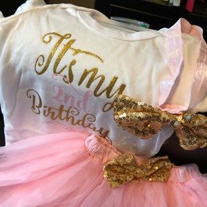 **NEW LISTING** 3-Piece 2nd Birthday Outfit